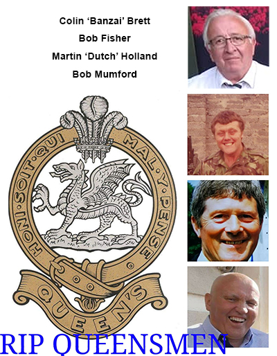 Bob Fisher, Dutch Holland, Bob Mumford, Banzai, Queen;s Regiment